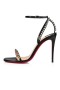 Christian Louboutin Sandale Also von Mir 100 Schwarz/Silber Leder