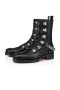 Christian Louboutin Spikita Beute Pferd Guarda Flache Schwarz/Silber-Kalb