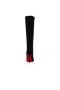 Christian Louboutin Tall Boot Kate Botta 85 mm Black Veau Velours