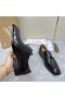Christian Louboutin Chambelimonk Derbies Patent Leather Black Brown