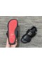 Christian Louboutin CL Logo Sandals Calf Leather Black