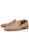 Christian Louboutin Danny Flex Loafers Nubuck Leather Lionne