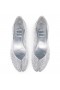 Christian Louboutin Marlougiela Strass Ballerinas Strass Mesh And Laminated Calf Leather Silver