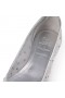 Christian Louboutin Marlougiela Strass Ballerinas Strass Mesh And Laminated Calf Leather Silver
