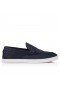 Christian Louboutin Moonboat Loafers Reversed Nubuck Leather Zaffiro