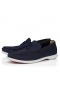 Christian Louboutin Moonkel Loafers Reversed Nubuck Leather Zaffiro