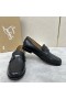 Christian Louboutin Penny Loafers Smooth Calf Leather Black