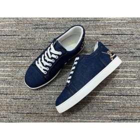 Christian Louboutin Elo Loubi Orlato Flache Turnschuhe Denim Miss