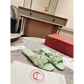 Christian Louboutin Miss Spika Club-Pantolette Nappaleder Mint