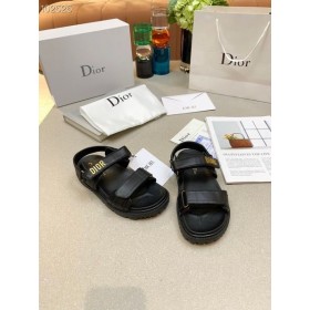 DiorAct Sandale Schwarz Lammfell