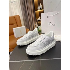 Dior Addict-Sneaker Low-Top, Weià Grün, Gummi, Stoffe