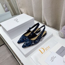Dior J'ADior Slingback Flats Blue