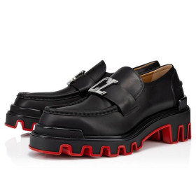 Christian Louboutin CL Moc Dune Loafer Kalbsleder Schwarz