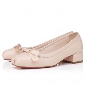 Christian Louboutin Mamaflirt 30 Mm Ballerinas Leder Nappa Leche CL-Schuhe