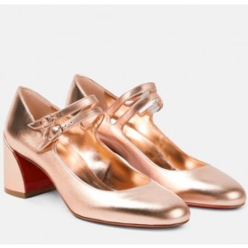 Christian Louboutin Miss Jane Pumps 55mm Irisierend Leder Gold