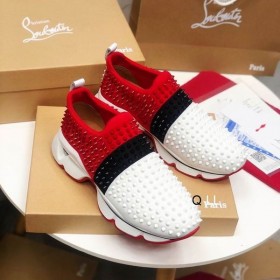 Christian Louboutin Spike Sock Sneakers Neopren-Multicolor