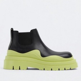 Bottega Veneta BV Reifen Ankle Boots-Gelb-Außensohle Bottega Veneta Schuhe