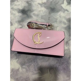 Christian Louboutin Loubi54 Kupplung Patent Leder Rosa Christian Louboutin Taschen
