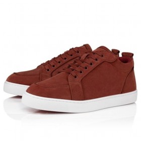 Christian Louboutin Rantulow Sneakers Veau Velours Brownie