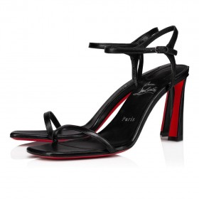 Christian Louboutin Condora Sling Pumpe 85 Mm Sandalen Leder Nappa Schwarz CL-Schuhe