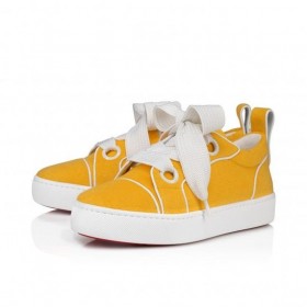 Christian Louboutin Spielzeug Spielzeug Mann Turnschuhe Schwamm Baumwolle Und Patent Kalbsleder Pollen