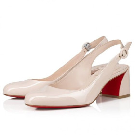Christian Louboutin So Jane Sling 55 Mm Pumpen Patent Leder Leche Christian Louboutin Schuhe