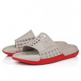 Christian Louboutin Nehmen Sie Es Einfach Maultiere Gummi Gans CL-Schuhe