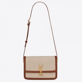 Saint Laurent Solferino Medium Tasche Leinwand Kalbsleder Von Saint Laurent Taschen
