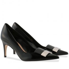 Sergio Rossi SR1 Pumps 75mm Black Patent
