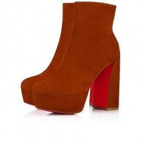 Christian Louboutin Spikita Beute Movide 130 mm Foxy Wildleder Kalbsleder Schuhe