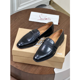 Christian Louboutin Nit Night Loafers Calf Leather Black