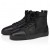 Christian Louboutin Louis Sneakers-Kalb-Leder Und Jacquard-Schwarz