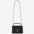 Saint Laurent Medium College Bag Black Matelasse Leder