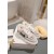 Dior Addict-Sneaker Low-Top Weià Pelz-Mischgewebe