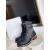 Dior D-Dur-Ankle Boot-Taupe Technische Gewebe Rindsleder