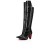 Christian Louboutin Tall Boot Slimini Botta 85 mm-Schwarzes Kalb