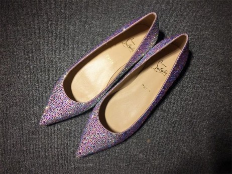 Christian Louboutin Pigalle Μπαλαρίνες Στρας Στολισμένη Πολύχρωμος