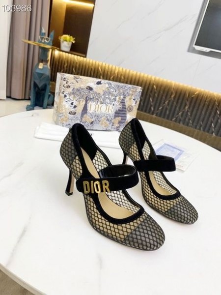Dior Μωρό-D Σουέτ Πλέγμα Καπ Toe 75mm Αντλίες Μαύρο