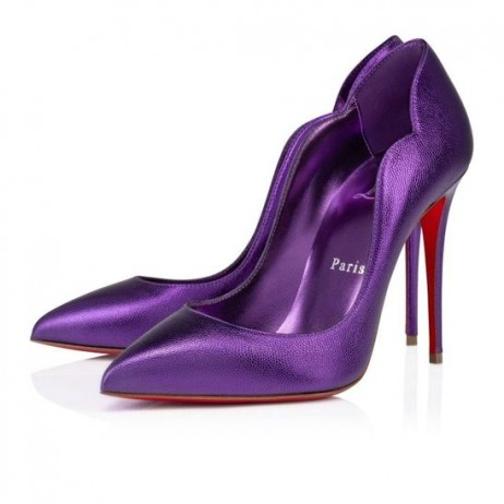 Christian Louboutin Γκόμενα 100 Mm Αντλίες Δέρμα Nappa Jacaranda