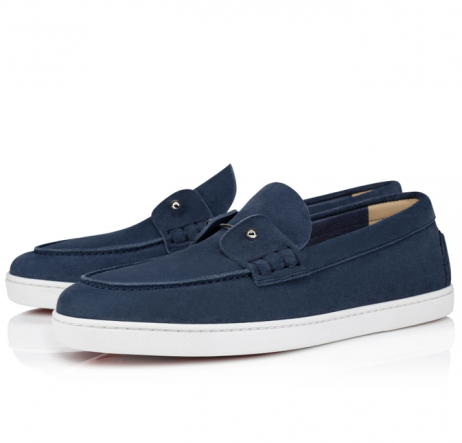 Christian Louboutin Chambeliboat Loafer Αντιστραφεί Δέρμα Nubuck Μπλε