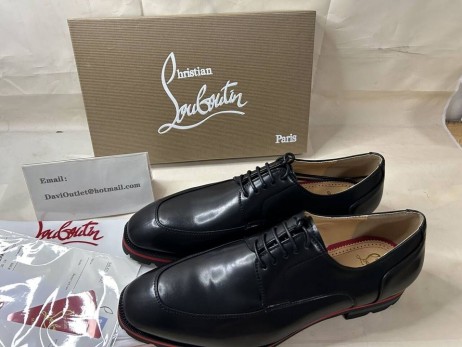 Christian Louboutin Davisol Ντέρμπι Δέρμα Μοσχαριού Black Christian Louboutin Παπούτσια