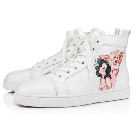 Christian Louboutin High-top Loupin Λευκό Μόσχο