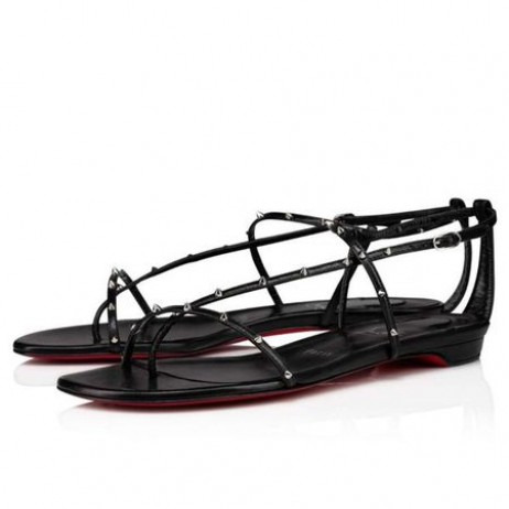 Christian Louboutin Σανδάλια Riojana Αιχμές Μαύρο/lin Μαύρο Δέρμα