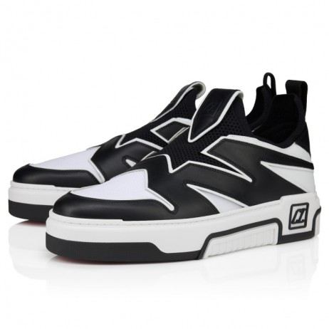 Christian Louboutin Astroflash Sneakers Calf Leather And Fabric Black