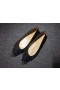 Christian Louboutin Degraspike Μπαλαρίνες Ύφασμα Μαύρο