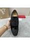 Christian Louboutin Greggo Oxford Δερμάτινα Στρας Μαύρο