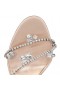 Christian Louboutin Joli Βασίλισσα 100 Mm Σανδάλια Ιριδίζουσα Δέρματος Leche Christian Louboutin Παπούτσια