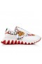 Christian Louboutin Loubishark Άνδρες Παπούτσια Δέρματος Μόσχων Shun Sudo Flower Print Λευκό