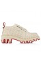 Christian Louboutin Panamic Dune Ντέρμπι Jacquard Μονόγραμμα Cl Φυσικό CL Παπούτσια Κατάστημα