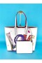 Christian Louboutin Bianco-Πολυ/Άσπρος Μόσχος Tote Τσάντα